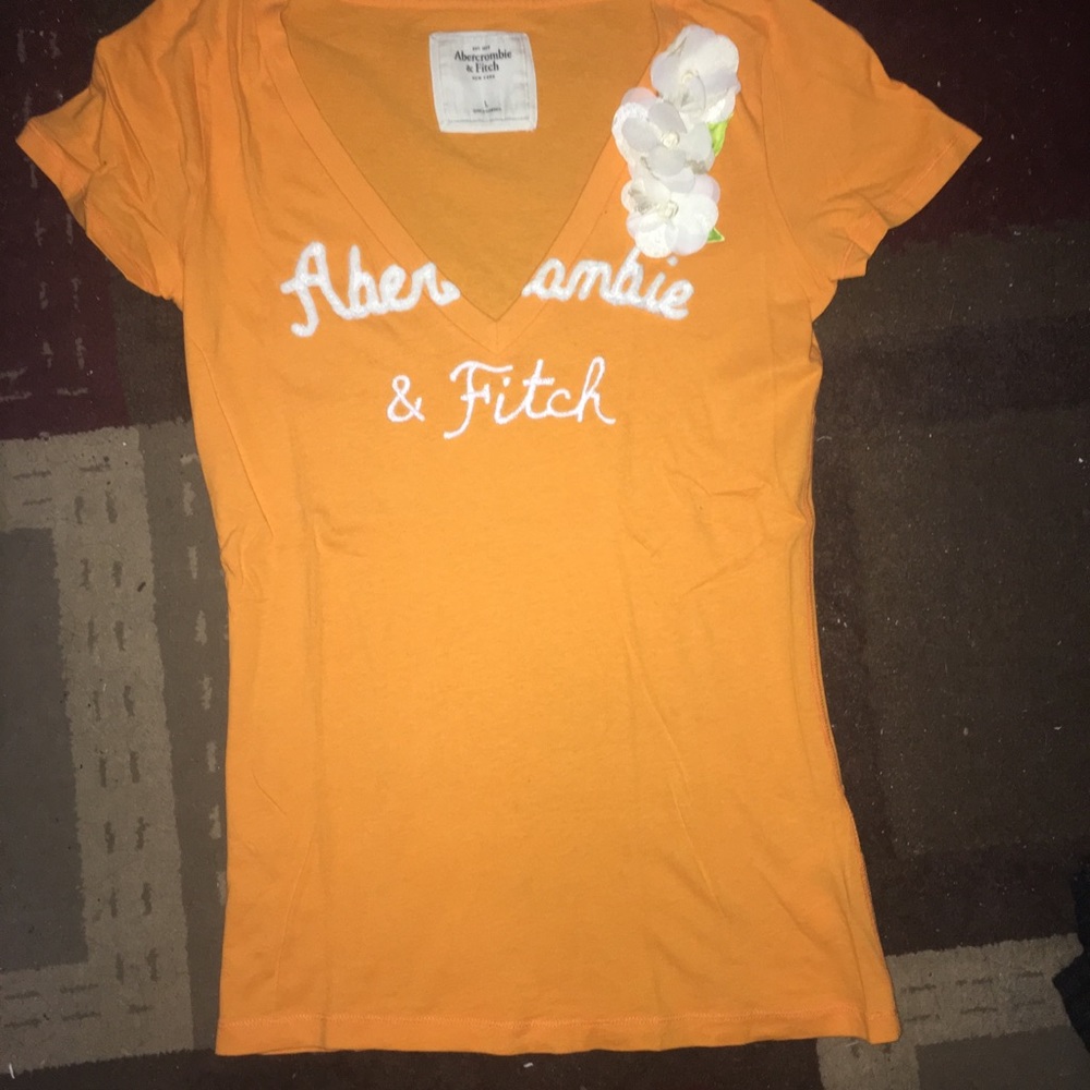 Abercrombie and Fitch Floral V-Neck, New